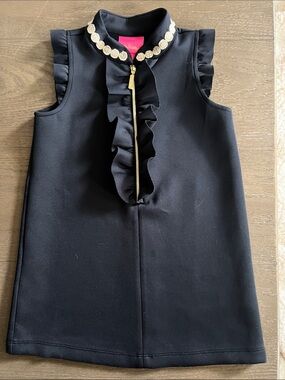Lilly Pulitzer Black Dress with zipper SIZE 2-3